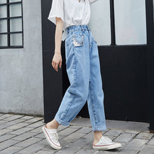 Load image into Gallery viewer, New sequined Pocket Jeans in spring and summer of 2019