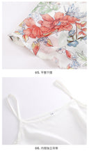Load image into Gallery viewer, 2019 Early autumn new fashion women's temperament v-collar horn sleeve printed shirt sweet small fresh snow spinning shirt 59015