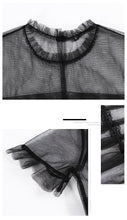 Load image into Gallery viewer, Summer 2019 New Brand Woman's Printed Chiffon Suspender Skirt Mesh Spliced Dresses Two Suits 88380
