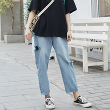 Load image into Gallery viewer, Resumption of high-waist jeans in the summer of 2019