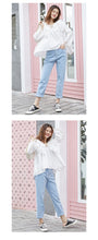Load image into Gallery viewer, 2019 Korean women's chic wind cake collar shirt Joker ladies sweet cuff lace shirt jacket 163