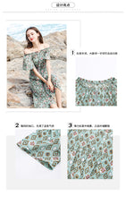 Load image into Gallery viewer, 2019 Summer New Fashion Women's Single-Collar Printed Wide Leg Pants Gently Cooked Chiffon Pants 88755