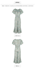 Load image into Gallery viewer, 2019 Summer New Fashion Women's Single-Collar Printed Wide Leg Pants Gently Cooked Chiffon Pants 88755