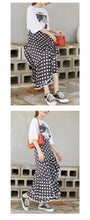 Load image into Gallery viewer, New women's irregular skirt in spring 2019 Korean version of Joker slim wave printing medium and long skirt