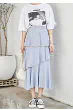 Load image into Gallery viewer, 2009 Korean version slim A-shaped skirt, loose waist cake skirt, lady pleated bust skirt, Xia 6289