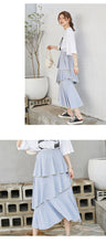 Load image into Gallery viewer, 2009 Korean version slim A-shaped skirt, loose waist cake skirt, lady pleated bust skirt, Xia 6289