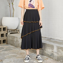 Load image into Gallery viewer, 2009 Korean version slim A-shaped skirt, loose waist cake skirt, lady pleated bust skirt, Xia 6289
