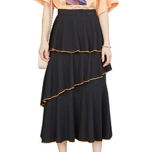 Load image into Gallery viewer, 2009 Korean version slim A-shaped skirt, loose waist cake skirt, lady pleated bust skirt, Xia 6289