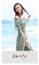 Load image into Gallery viewer, 2019 Summer New Fashion Women's Single-Collar Printed Wide Leg Pants Gently Cooked Chiffon Pants 88755
