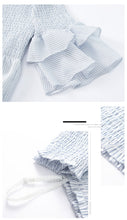 Load image into Gallery viewer, 2019 Summer new brand women's sexy word five-inch striped temperament 58,977
