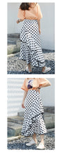 Load image into Gallery viewer, New women's irregular skirt in spring 2019 Korean version of Joker slim wave printing medium and long skirt