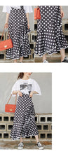 Load image into Gallery viewer, New women's irregular skirt in spring 2019 Korean version of Joker slim wave printing medium and long skirt