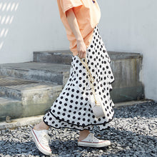 Load image into Gallery viewer, New women's irregular skirt in spring 2019 Korean version of Joker slim wave printing medium and long skirt