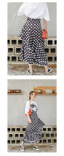 Load image into Gallery viewer, New women's irregular skirt in spring 2019 Korean version of Joker slim wave printing medium and long skirt
