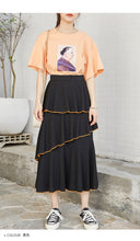 Load image into Gallery viewer, 2009 Korean version slim A-shaped skirt, loose waist cake skirt, lady pleated bust skirt, Xia 6289