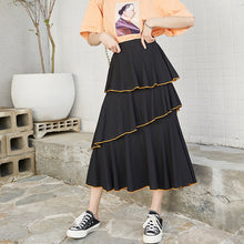 Load image into Gallery viewer, 2009 Korean version slim A-shaped skirt, loose waist cake skirt, lady pleated bust skirt, Xia 6289