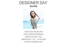 Load image into Gallery viewer, 2019 Summer New Fashion Women's Single-Collar Printed Wide Leg Pants Gently Cooked Chiffon Pants 88755