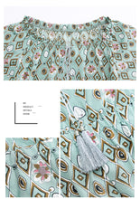Load image into Gallery viewer, 2019 Summer New Fashion Women's Single-Collar Printed Wide Leg Pants Gently Cooked Chiffon Pants 88755