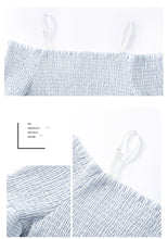 Load image into Gallery viewer, 2019 Summer new brand women's sexy word five-inch striped temperament 58,977