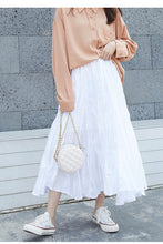 Load image into Gallery viewer, 2019 New Korean women's slim A-line skirt shaking sound net red tide elastic waist skirt women's commercial supply