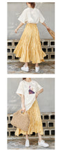 Load image into Gallery viewer, 2019 New Korean women's slim A-line skirt shaking sound net red tide elastic waist skirt women's commercial supply