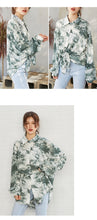 Load image into Gallery viewer, Summer 2019 women's printed shirt women's long sleeves Korean version of thin faded loose shirt women 5744