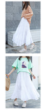 Load image into Gallery viewer, 2019 New Korean women's slim A-line skirt shaking sound net red tide elastic waist skirt women's commercial supply