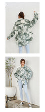 Load image into Gallery viewer, Summer 2019 women's printed shirt women's long sleeves Korean version of thin faded loose shirt women 5744
