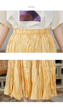 Load image into Gallery viewer, 2019 New Korean women's slim A-line skirt shaking sound net red tide elastic waist skirt women's commercial supply
