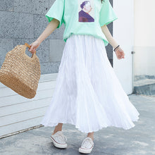Load image into Gallery viewer, 2019 New Korean women's slim A-line skirt shaking sound net red tide elastic waist skirt women's commercial supply
