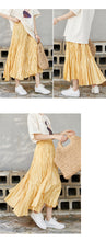 Load image into Gallery viewer, 2019 New Korean women's slim A-line skirt shaking sound net red tide elastic waist skirt women's commercial supply