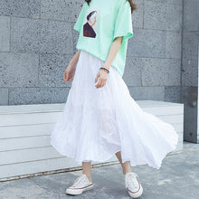 Load image into Gallery viewer, 2019 New Korean women's slim A-line skirt shaking sound net red tide elastic waist skirt women's commercial supply