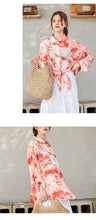 Load image into Gallery viewer, Summer 2019 women's printed shirt women's long sleeves Korean version of thin faded loose shirt women 5744