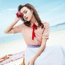 Load image into Gallery viewer, Two tops, 2019 Summer new brand ladies and ladies, single Breasted, printed snow sweaters 51093