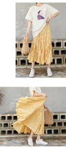 Load image into Gallery viewer, 2019 New Korean women's slim A-line skirt shaking sound net red tide elastic waist skirt women's commercial supply