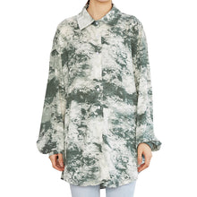 Load image into Gallery viewer, Summer 2019 women's printed shirt women's long sleeves Korean version of thin faded loose shirt women 5744
