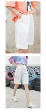 Load image into Gallery viewer, 2019 Korean version 13 lines women's high waist Suit Shorts women's loose professional straight tube high waist broad leg shorts 3221