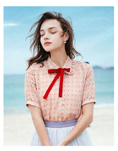 Load image into Gallery viewer, Two tops, 2019 Summer new brand ladies and ladies, single Breasted, printed snow sweaters 51093