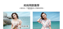 Load image into Gallery viewer, Summer 2019 New Brand Woman's Bubble Sleeve Point Printed Skirt Lightweight Chiffon Dress 63227
