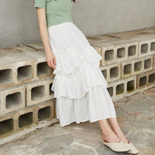 Load image into Gallery viewer, White Horse Women's Wear Summer 2019 Korean Cake Half-length Skirt