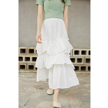 Load image into Gallery viewer, White Horse Women's Wear Summer 2019 Korean Cake Half-length Skirt
