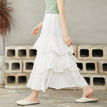 Load image into Gallery viewer, White Horse Women's Wear Summer 2019 Korean Cake Half-length Skirt