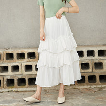 Load image into Gallery viewer, White Horse Women's Wear Summer 2019 Korean Cake Half-length Skirt