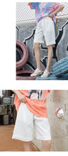 Load image into Gallery viewer, 2019 Korean version 13 lines women's high waist Suit Shorts women's loose professional straight tube high waist broad leg shorts 3221