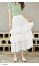 Load image into Gallery viewer, White Horse Women's Wear Summer 2019 Korean Cake Half-length Skirt