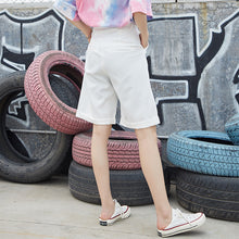 Load image into Gallery viewer, 2019 Korean version 13 lines women's high waist Suit Shorts women's loose professional straight tube high waist broad leg shorts 3221