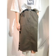 Load image into Gallery viewer, 2019 New Summer ins Overfire Medium-length A-shaped Retro High-waist Half-length Skirt Women's Buttock Skirt One-step Skirt 3195