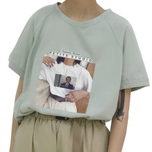 Load image into Gallery viewer, 2019 new summer Korean version of loose inst-shirt women's short sleeves simple Joker women's jacket micro supply 3259