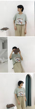 Load image into Gallery viewer, 2019 new summer Korean version of loose inst-shirt women's short sleeves simple Joker women's jacket micro supply 3259