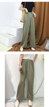 Load image into Gallery viewer, Broad-legged pants Korean version summer high waist sagging straight trousers loose leisure simple drop feeling Trailer pants 3269